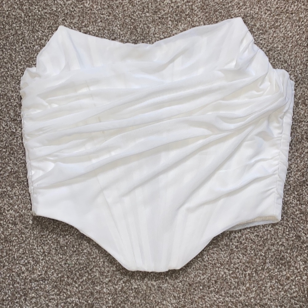 Tight White Corset Tube Top